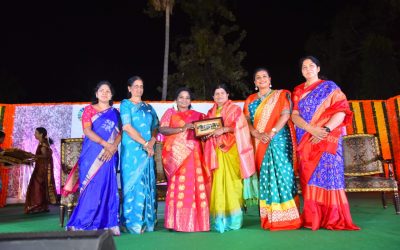 Felicitated by the Dr. Tamilisai Soundararajan (Honorable Governor of Telangana state)